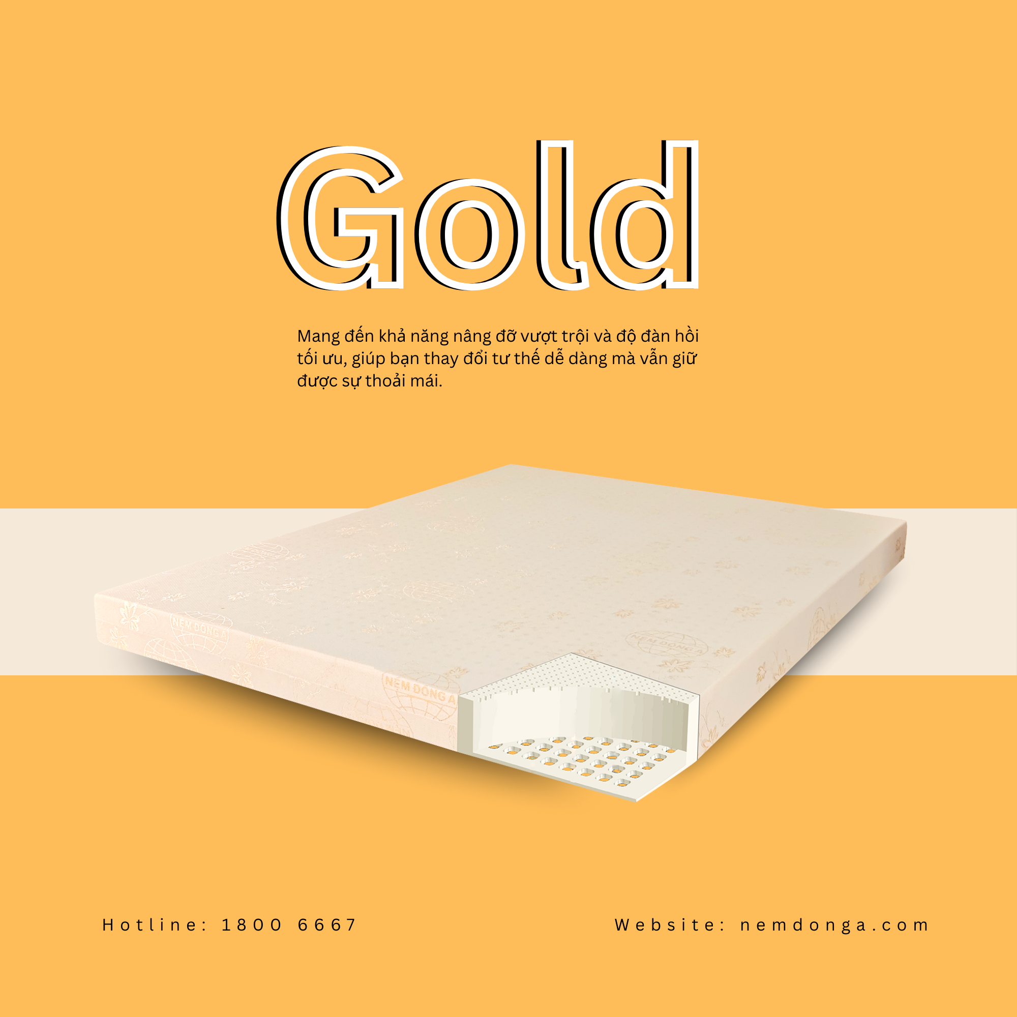 Nệm Đông Á Gold Nệm Đông Á Gold