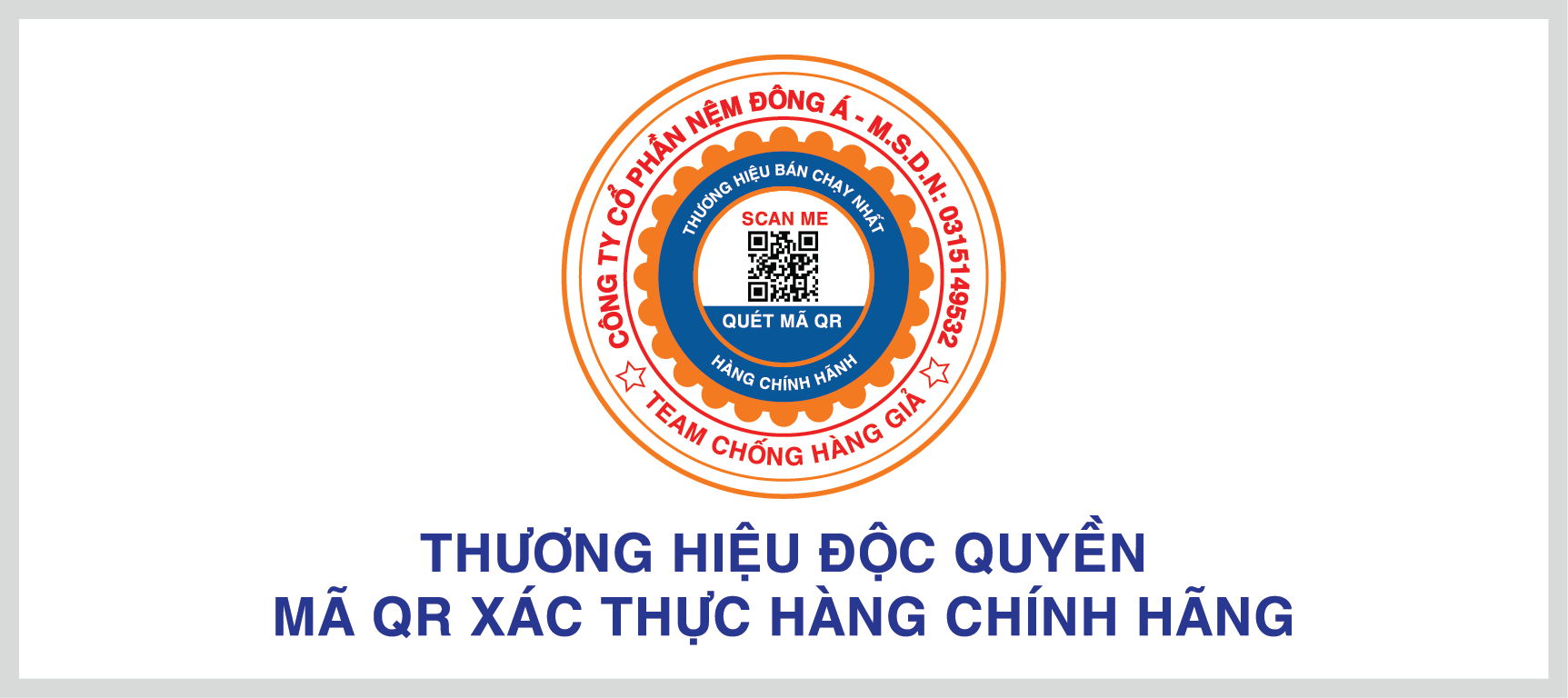 mãm qr chính hãng nệm đông á