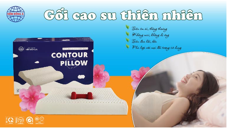 gối cao su thiên nhiên đông á 2024