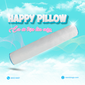 gối ôm happy pillow đông á