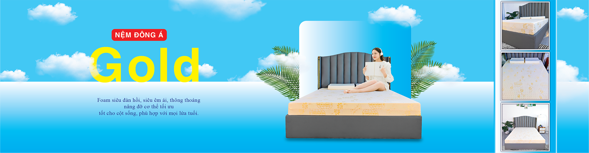 nệm đông á gold