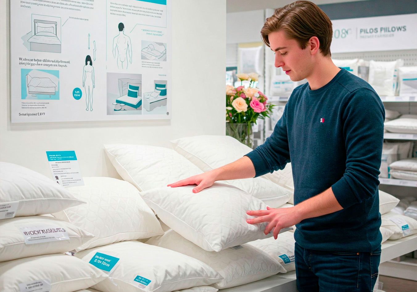 Chọn gối theo cân nặng và chiều cao