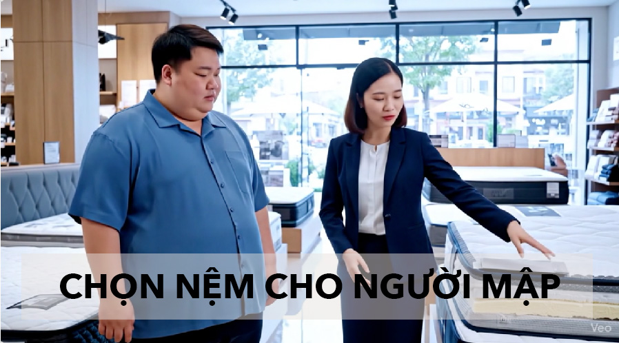 Nệm Foam Cho Người Mập - NỆM ĐÔNG Á