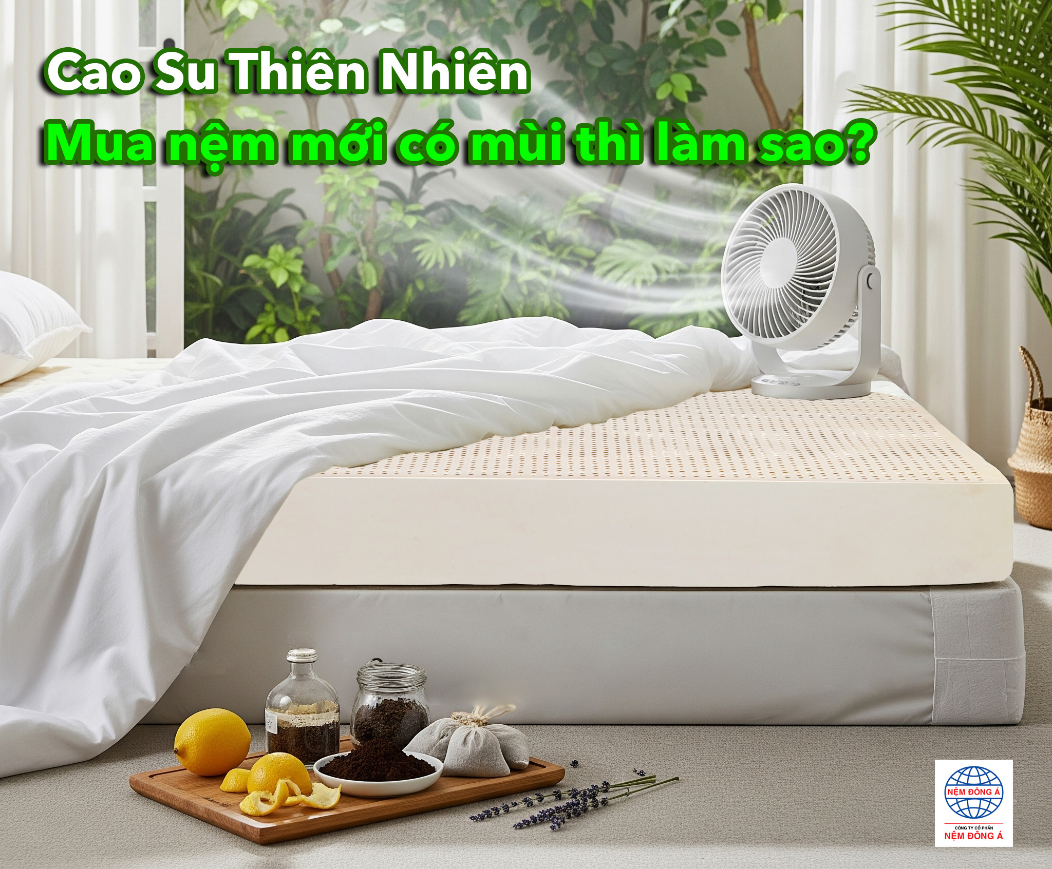 mùi nệm cao su thiên nhiên khi mới mua
