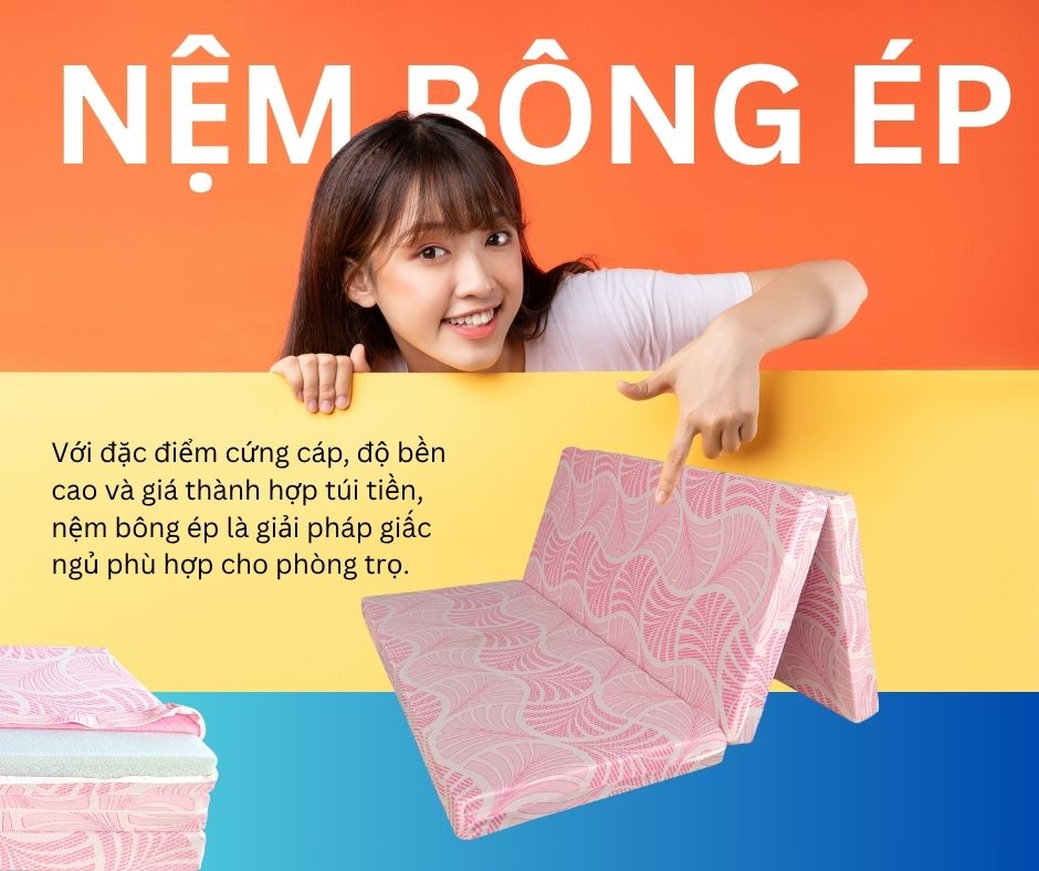 Nệm bông ép cho sinh viên