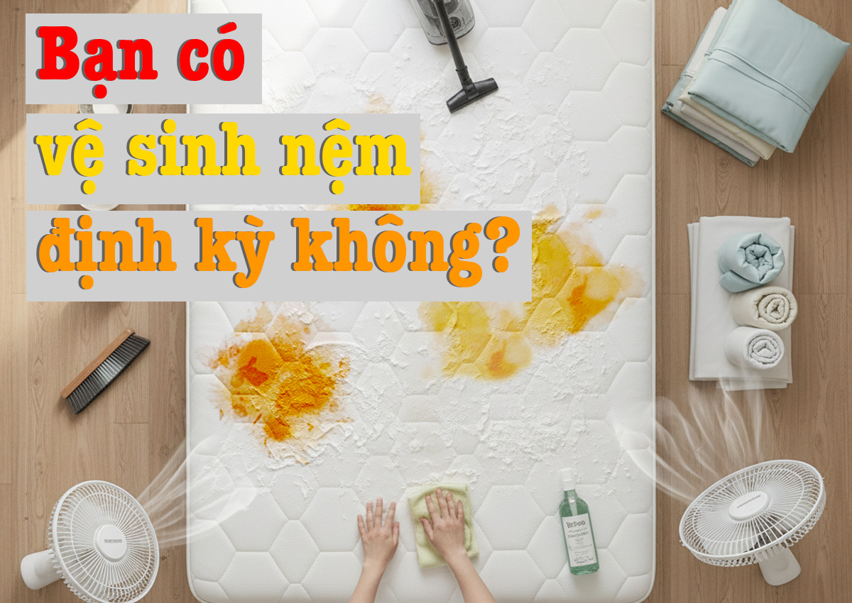 cách giặt nệm - nệm đông á