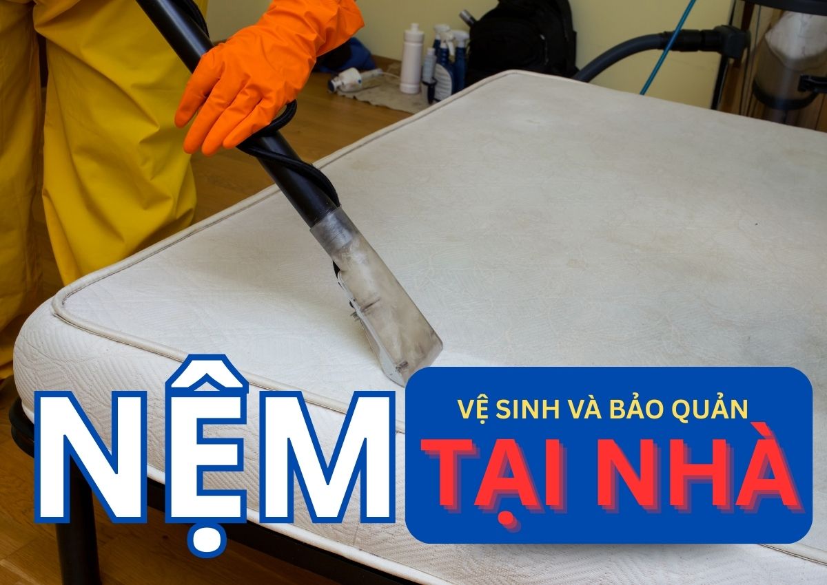 vệ sinh nệm tại nhà