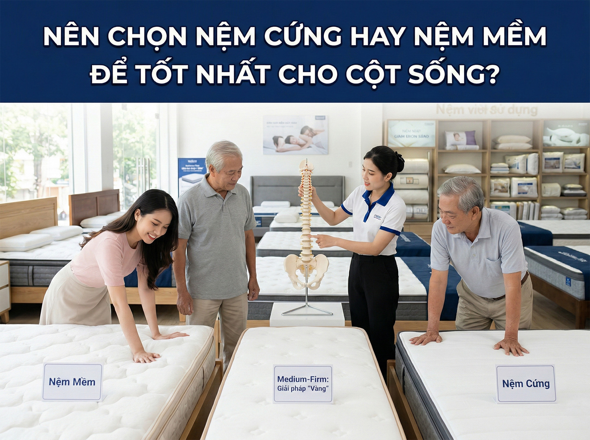 chọn nệm cứng hay nệm mềm